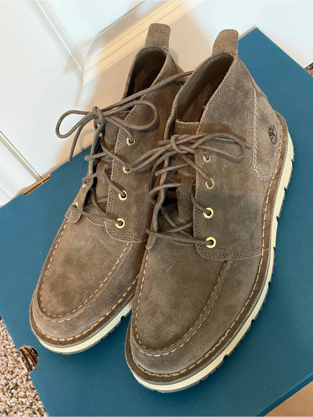 Timberland Men’s Brown Suede Chukka Ankle Boots Lace-Up Size 9.5 TB0A5YGY901